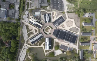 Bovenaanzicht Eemsdelta Campus